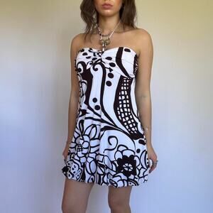 Vintage My Michelle Floral Halter Dress